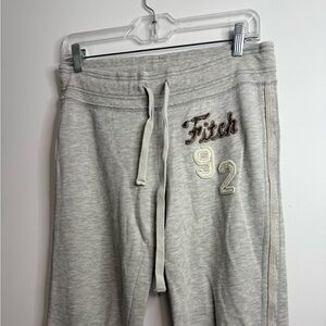 Y2K Abercrombie & Fitch Low Rise Flare Sweatpants Heather Grey